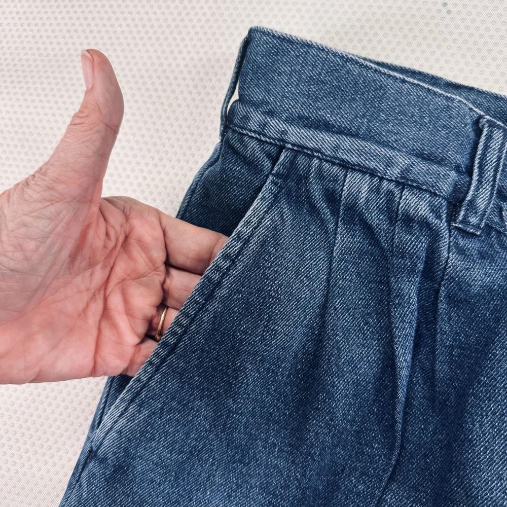 Bugle Boy Womens‎ 33x30 Size 14 baggy Relaxed Blue Denim Jeans Vintage High Rise - Picture 7 of 14